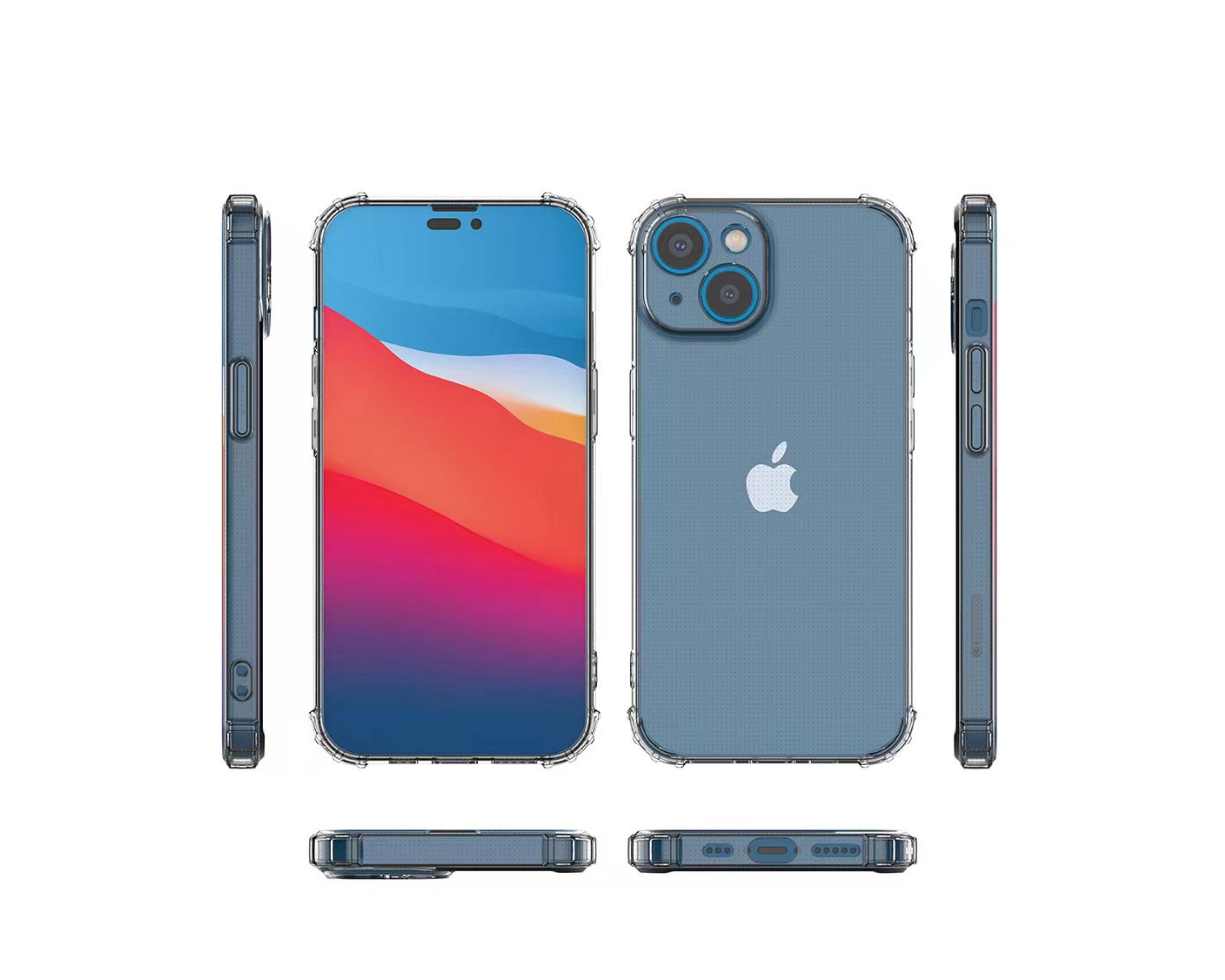 TPU-iPhone-Hülle mit verstärkten Ecken