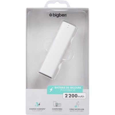 White backup battery 2200mAh