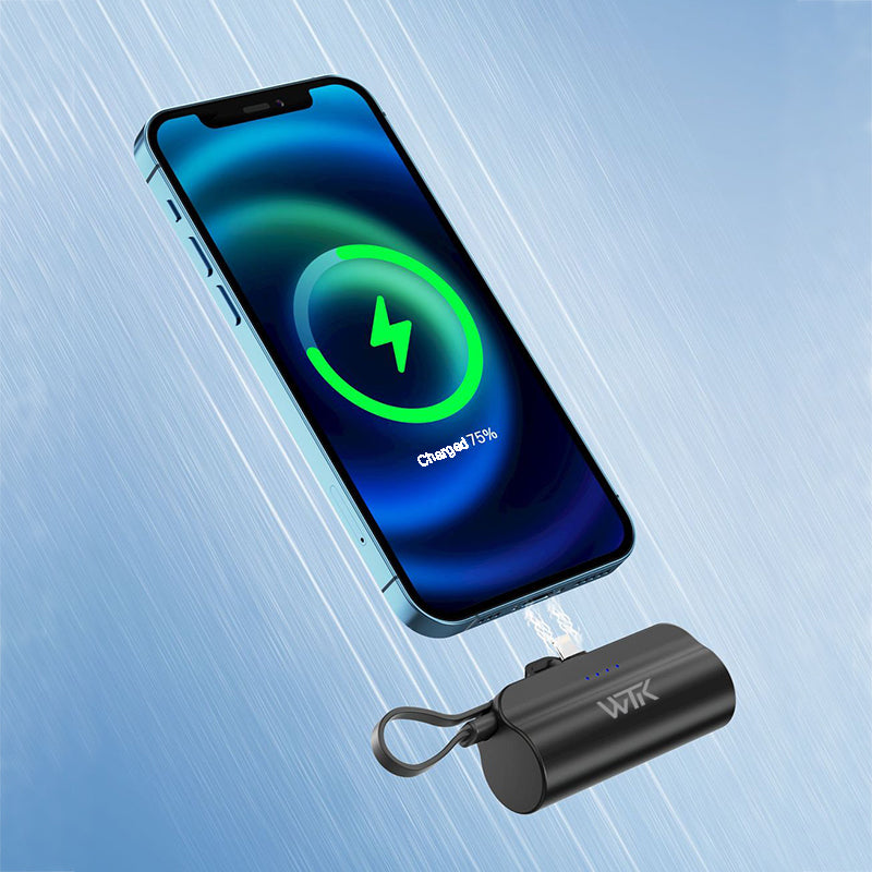 Externer Mini-Akku für iPhone/Android 5000 mAh 