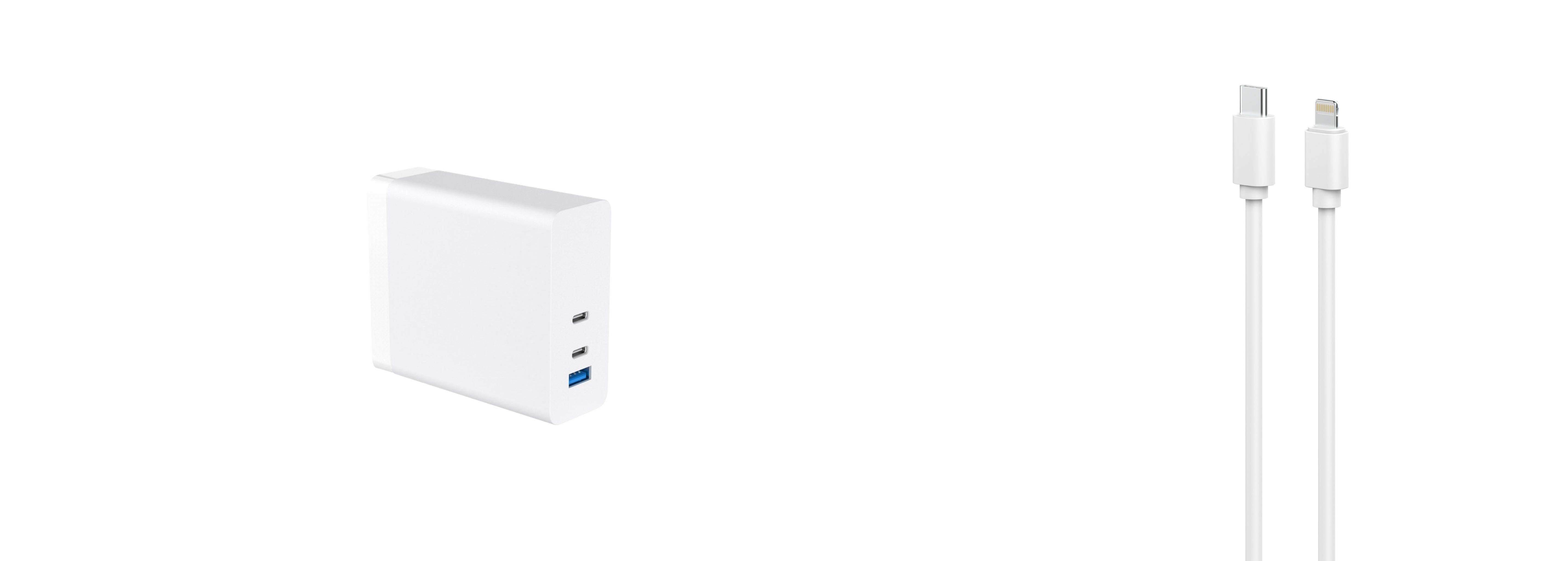 140-W-GaN-Ultra-Schnellladegerät 1 USB-C-auf-USB-C-Kabel 100 W, 2 Meter 
