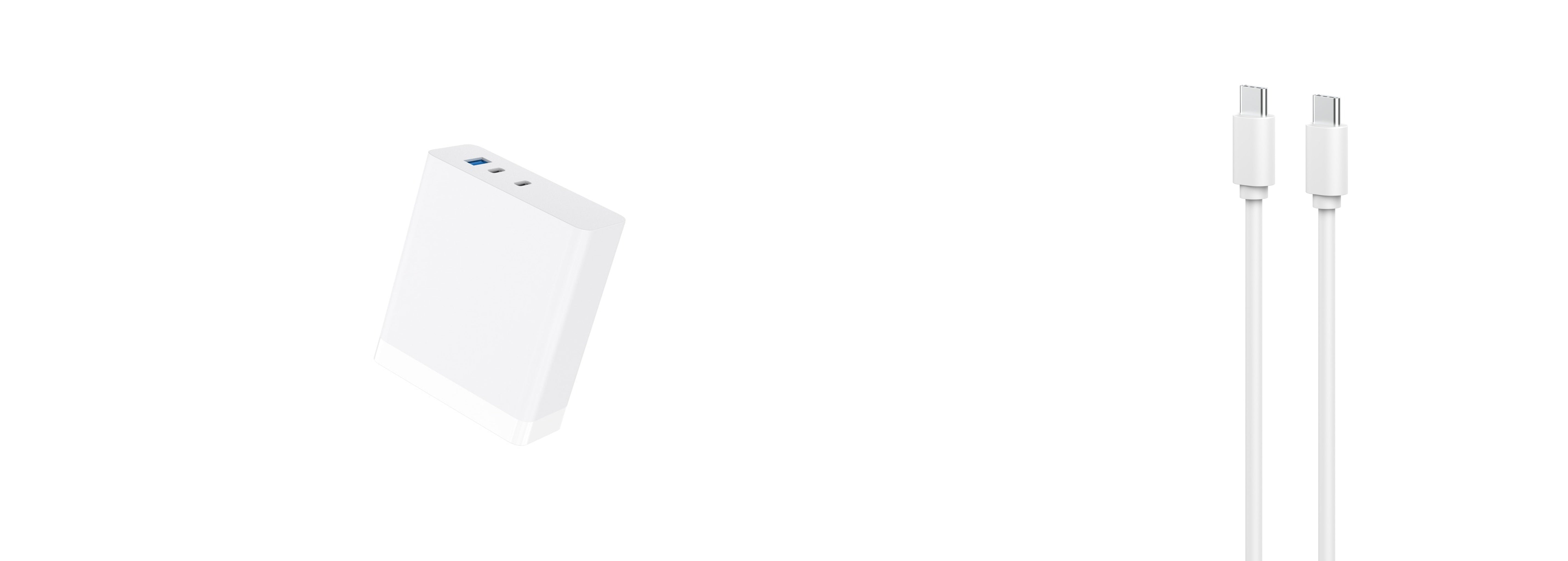 140-W-GaN-Ultra-Schnellladegerät + 1 USB-C-auf-Lightning-Apple-MFI-Kabel + 1 100-W-USB-C-auf-USB-C-Kabel 