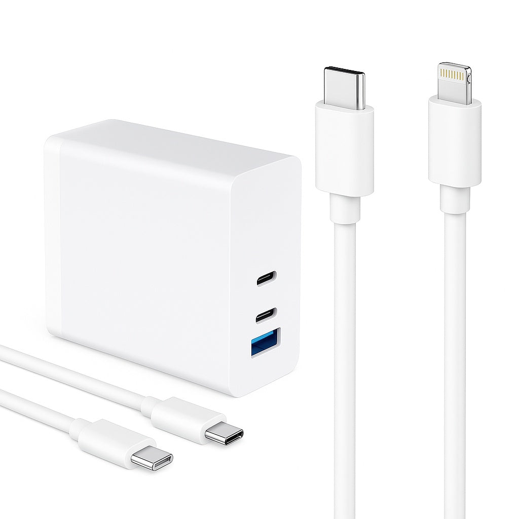 140-W-GaN-Ultra-Schnellladegerät 1 USB-C-KABEL ZU LIGHTNING APPLE MFI (iOS/iPHONE/iPAD), 2 Meter 