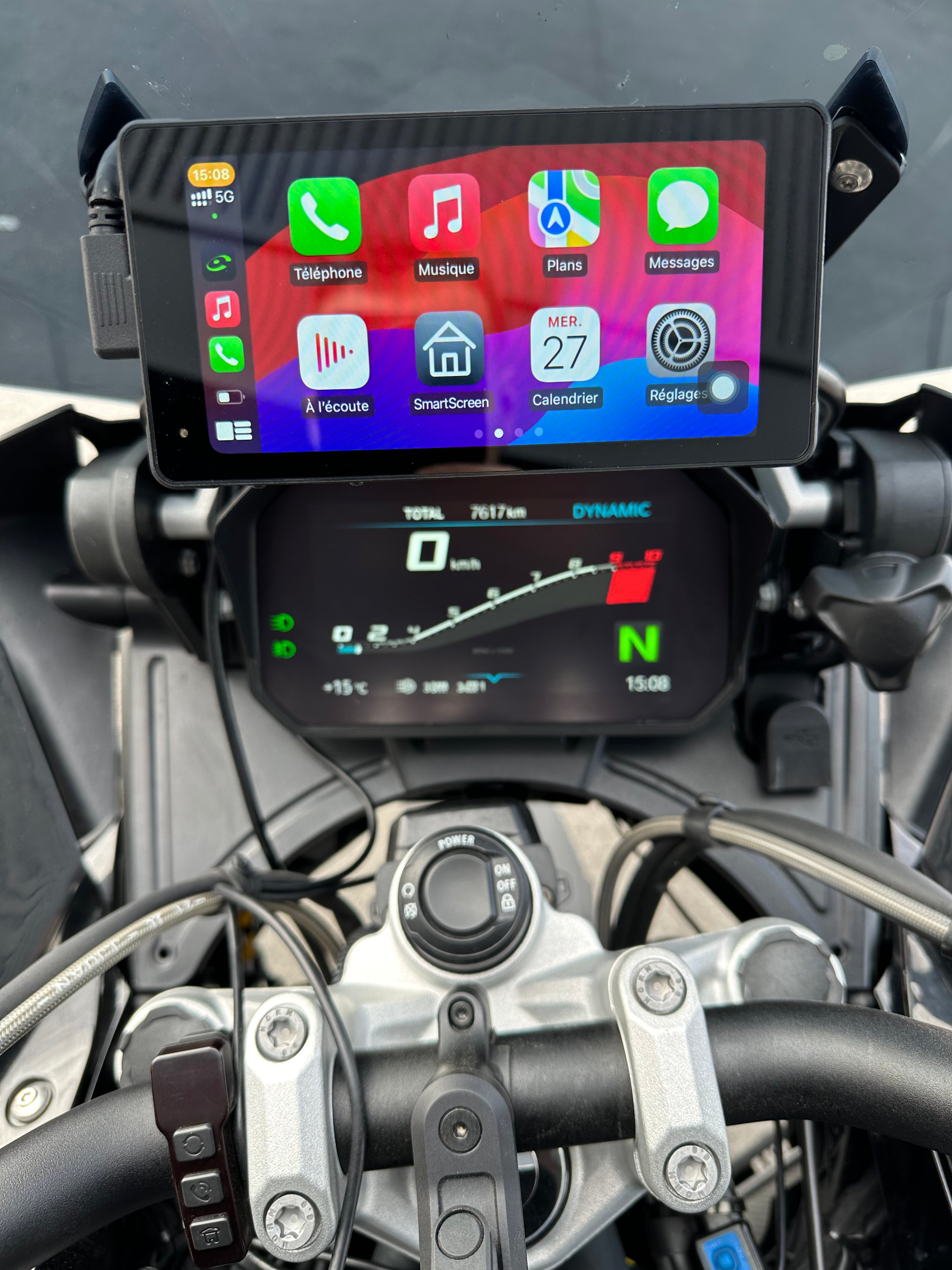 CarPlay Moto WTK and Dashcam Front &amp; Rear