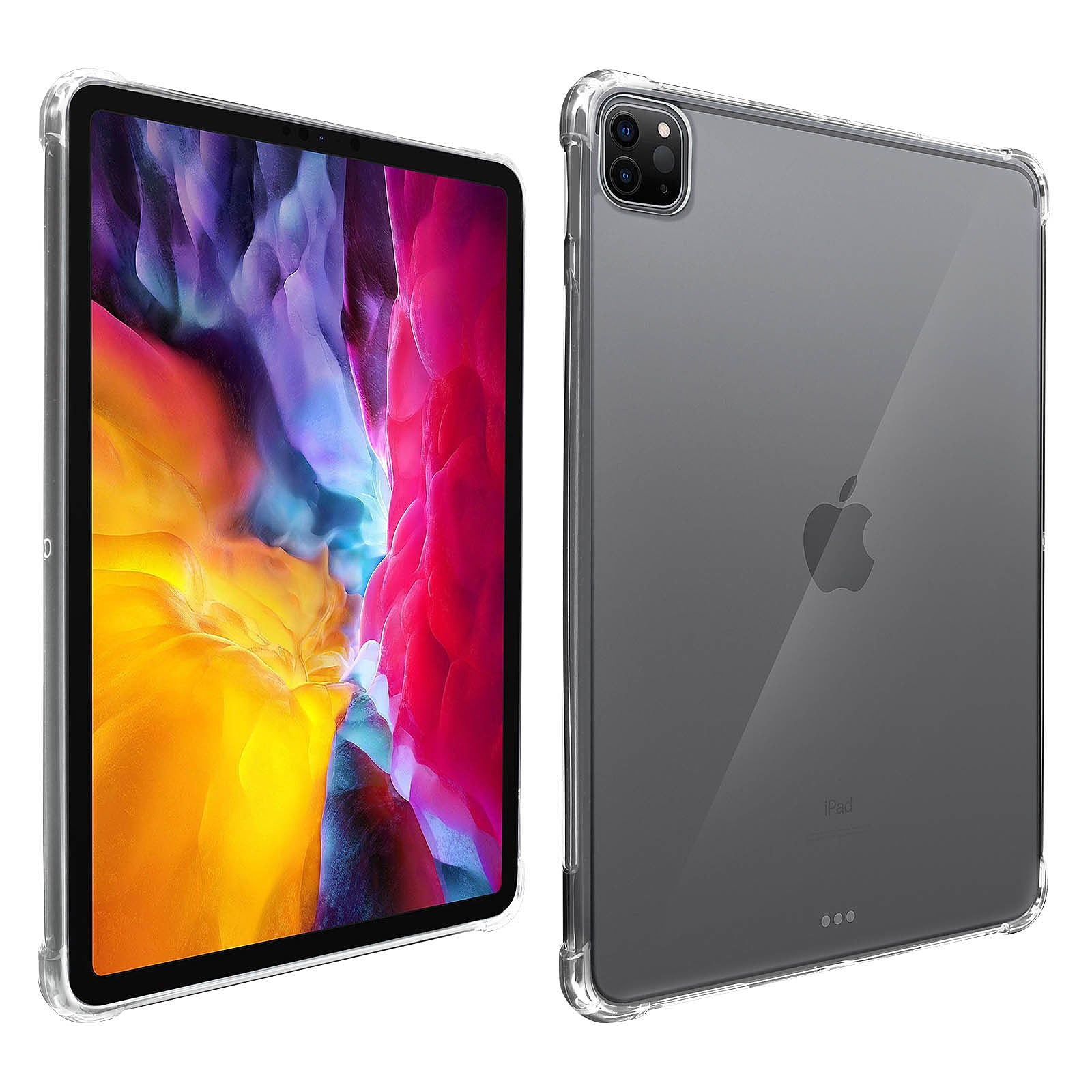 Transparent TPU case reinforced corners iPad